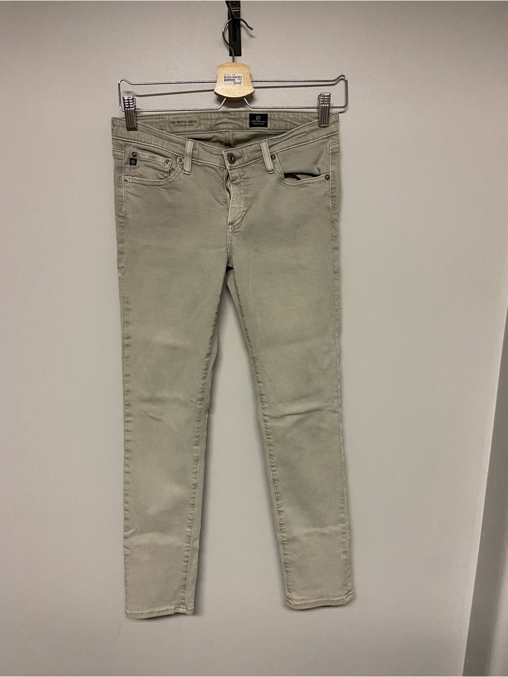 AG Adriano Goldschmied Skinny High-Rise Jeans in Sage - Picture 2 of 4